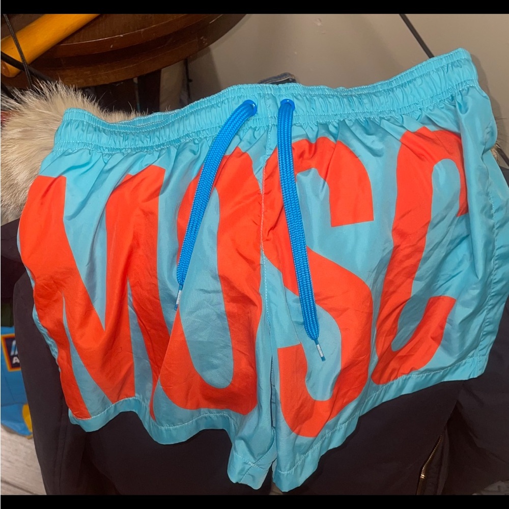Moschino Blue and Red Men Shorts